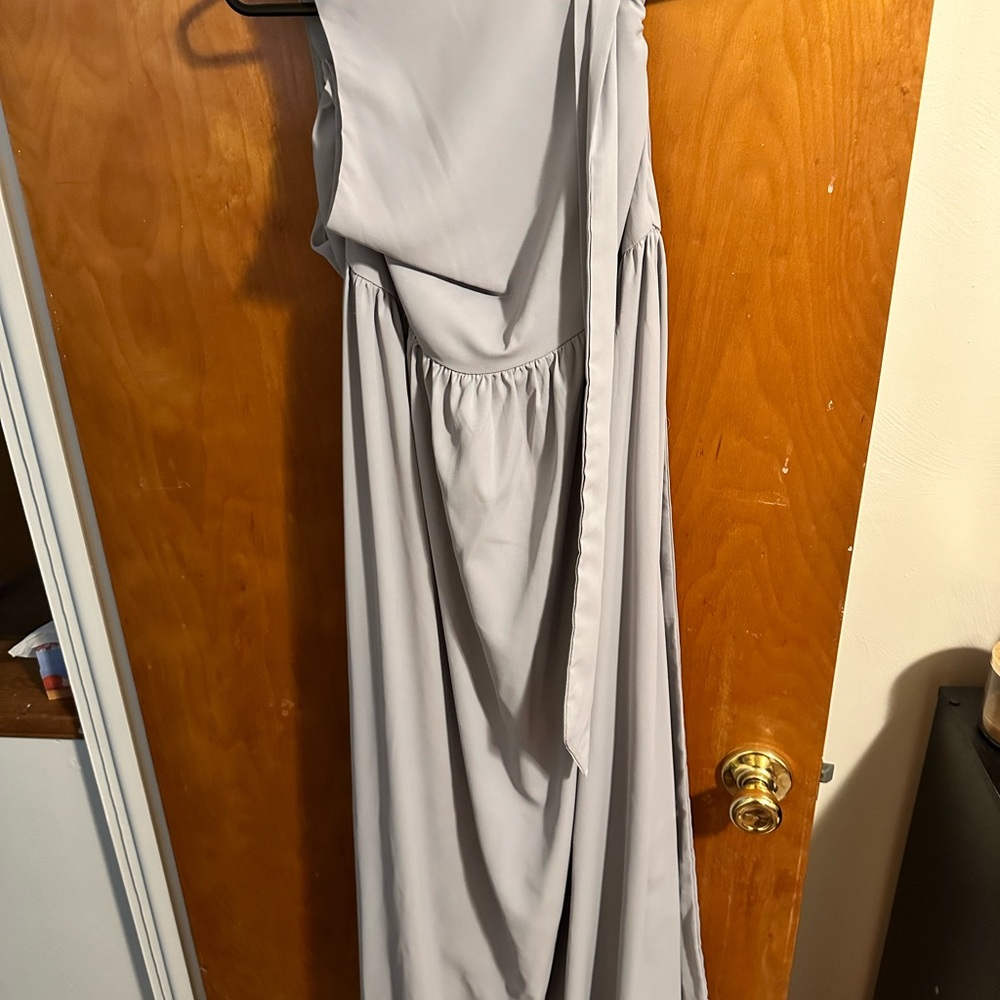 SHEIN prom or wedding guest dress. Light grey, size large - Picture 6 of 11